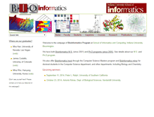 Tablet Screenshot of bio.informatics.indiana.edu