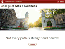 Tablet Screenshot of college.indiana.edu