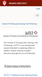 Mobile Screenshot of jotlt.indiana.edu