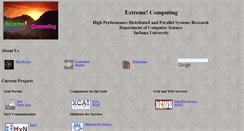 Desktop Screenshot of extreme.indiana.edu