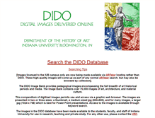 Tablet Screenshot of dido.dlib.indiana.edu
