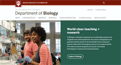 Desktop Screenshot of bio.indiana.edu