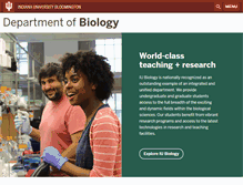 Tablet Screenshot of bio.indiana.edu