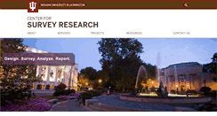Desktop Screenshot of csr.indiana.edu