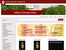 Tablet Screenshot of iupress.indiana.edu