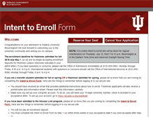 Tablet Screenshot of intenttoenroll.indiana.edu