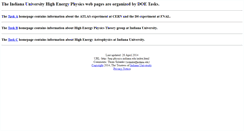Desktop Screenshot of hep.physics.indiana.edu