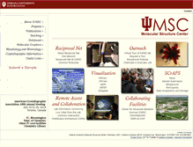 Tablet Screenshot of iumsc.indiana.edu