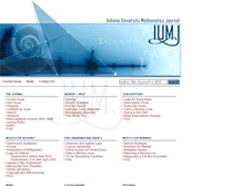 Tablet Screenshot of iumj.indiana.edu